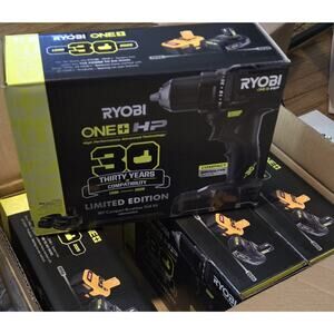 Ryobi ONE+ HP 18V Brushless Drill Kit 30th Anniversary Limited Edition NEW